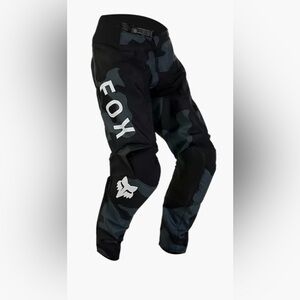 Fox 180 Bnkr Black and Gray Pants
